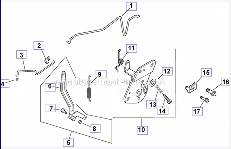 Engine Controls Diagram and Parts List for PH-XT675  Kohler Engine