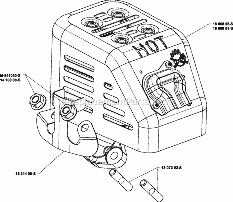 Page G Diagram and Parts List for SH265-1012  Kohler Engine