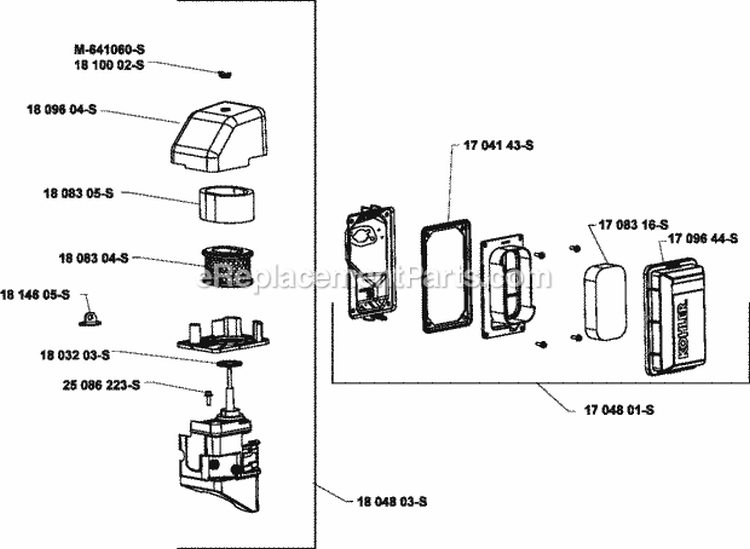 Page A Diagram and Parts List for SH265-3011  Kohler Engine