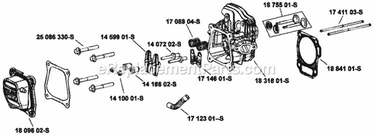 Page I Diagram and Parts List for SH265-3056  Kohler Engine