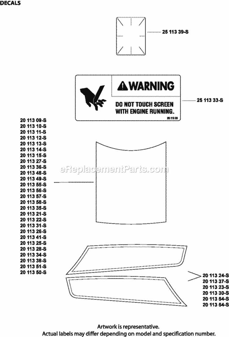 Page E Diagram and Parts List for SV530-0217  Kohler Engine
