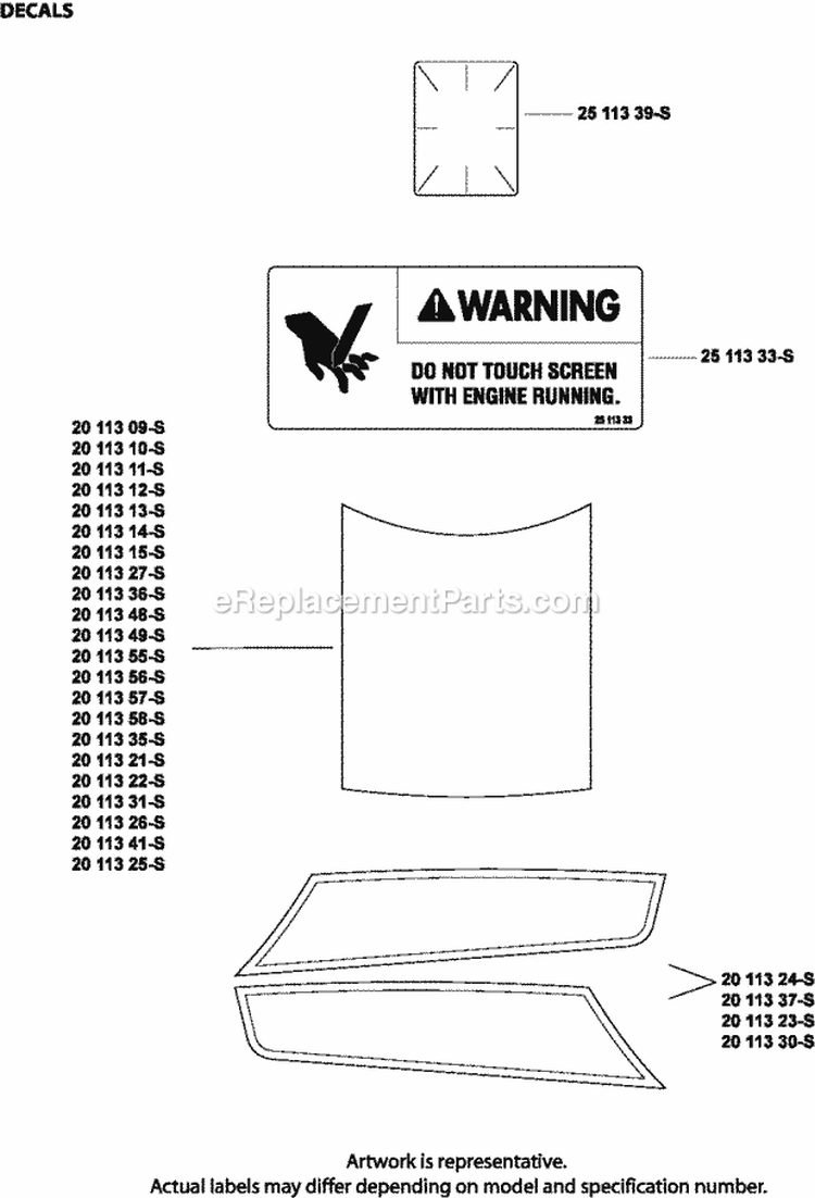 Page E Diagram and Parts List for SV600-0028  Kohler Engine