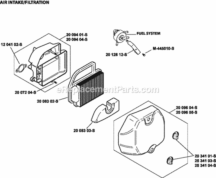 Page A Diagram and Parts List for SV470-0010  Kohler Engine