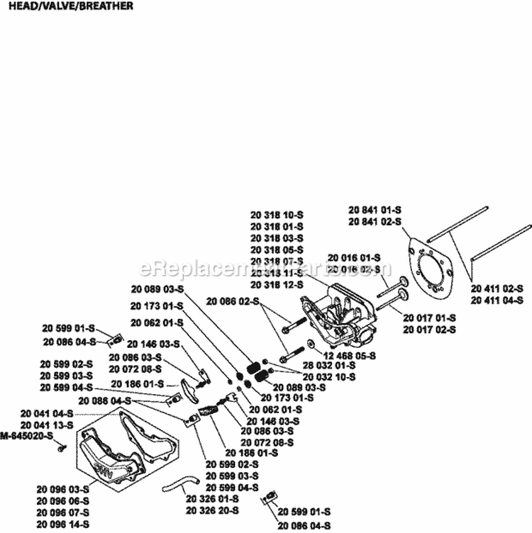 Page H Diagram and Parts List for SV620-3213  Kohler Engine