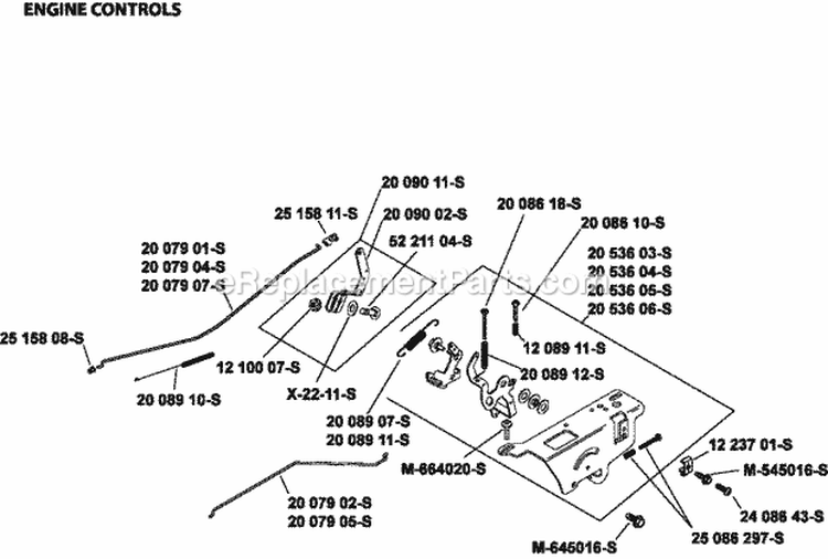 Page E Diagram and Parts List for SV470-0001  Kohler Engine