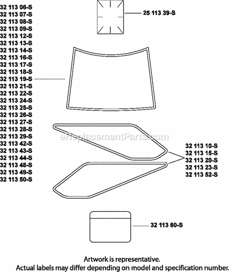 Page H Diagram and Parts List for SV710-0019  Kohler Engine