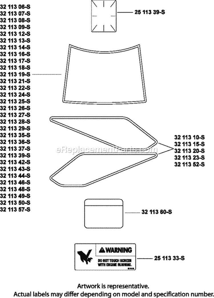 Page H Diagram and Parts List for SV710-3037  Kohler Engine