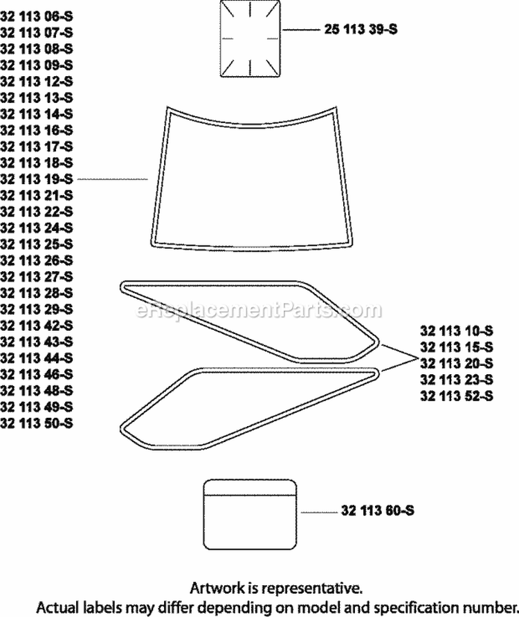 Page H Diagram and Parts List for SV715-3023  Kohler Engine
