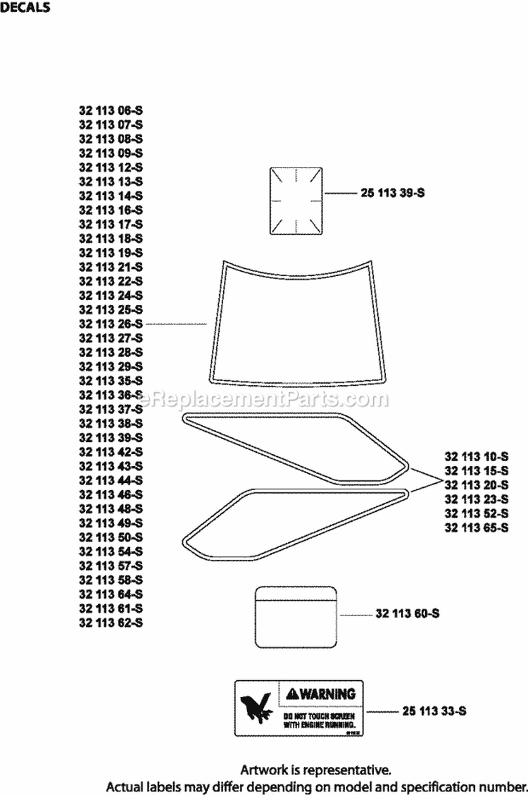 Page H Diagram and Parts List for SV715-3029  Kohler Engine