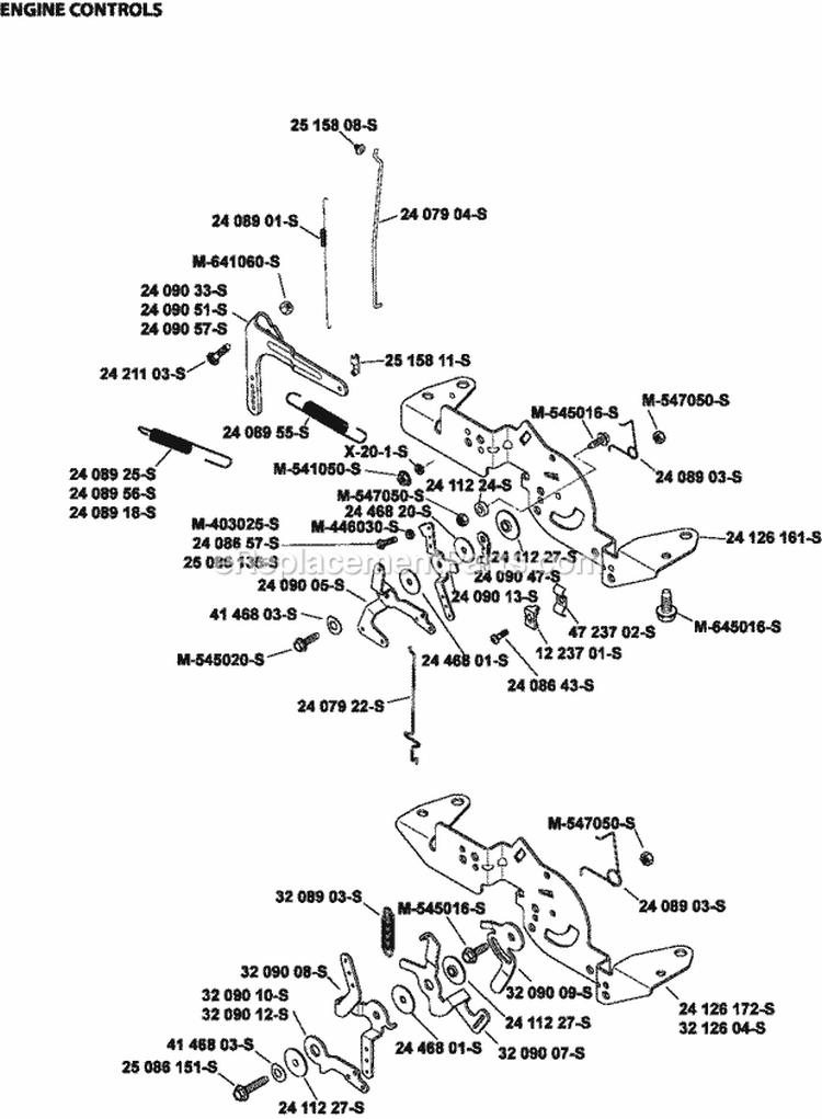 Page F Diagram and Parts List for SV710-3015  Kohler Engine