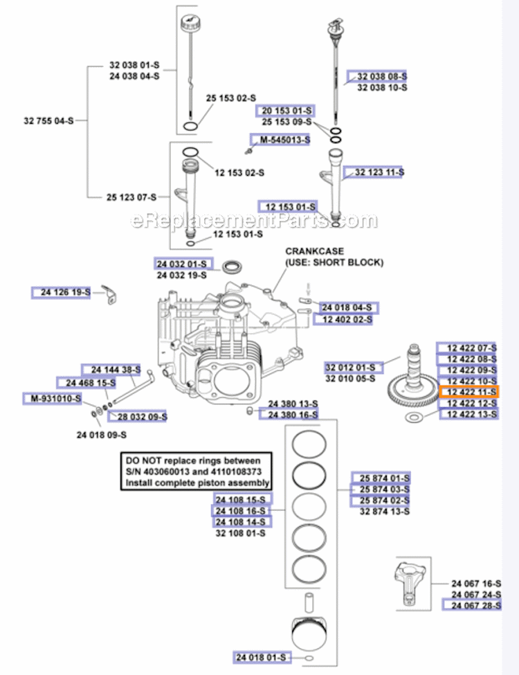 Cylinder HeadBreather Group Diagram and Parts List for SV720  Kohler Engine