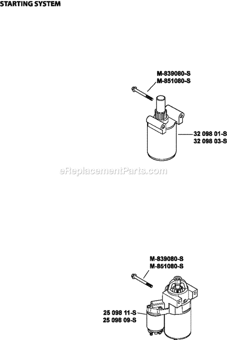 Page M Diagram and Parts List for SV715-3024  Kohler Engine
