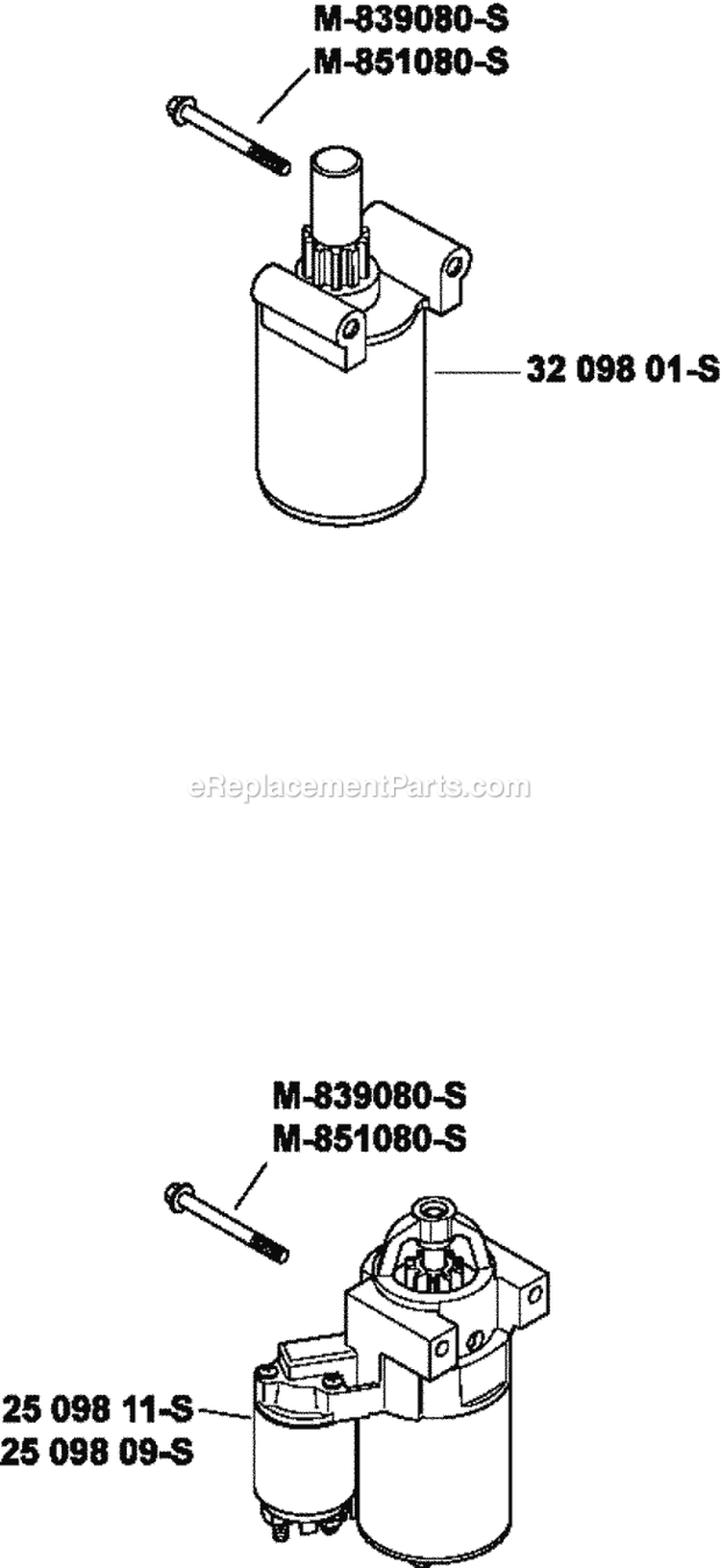 Page K Diagram and Parts List for SV720-3046  Kohler Engine