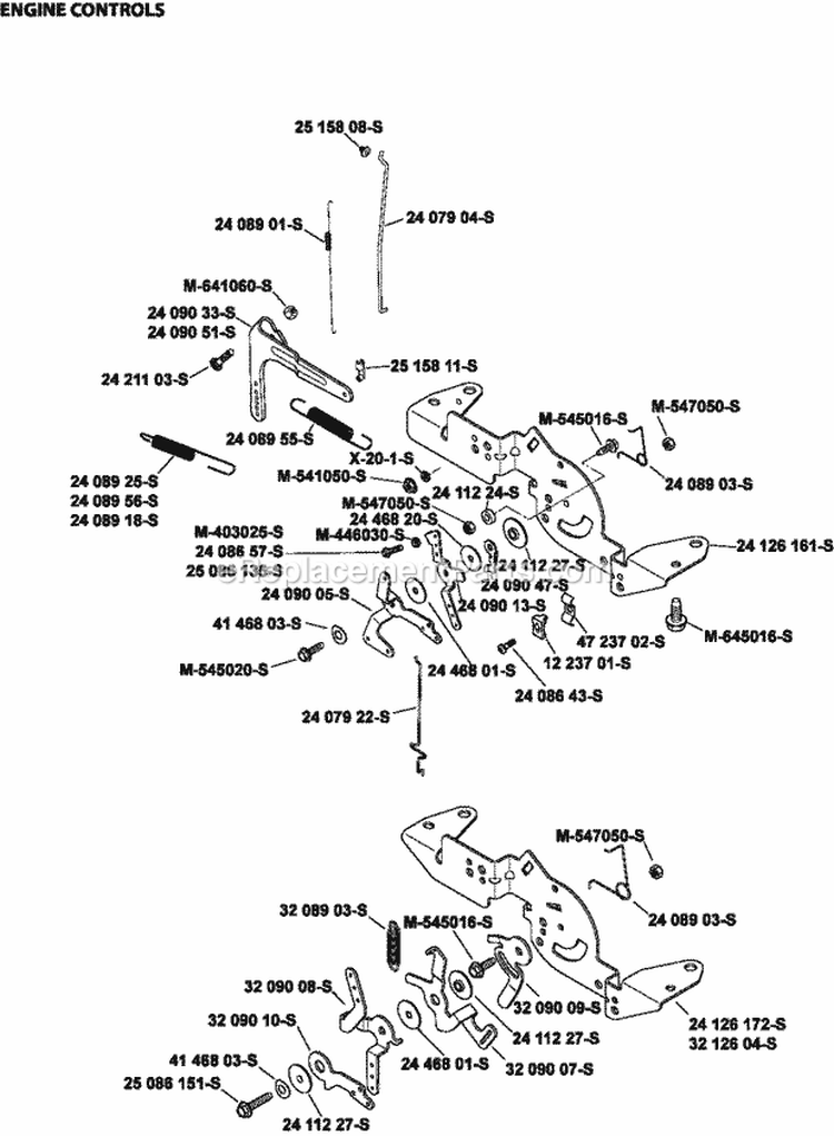 Page F Diagram and Parts List for SV735-0014  Kohler Engine