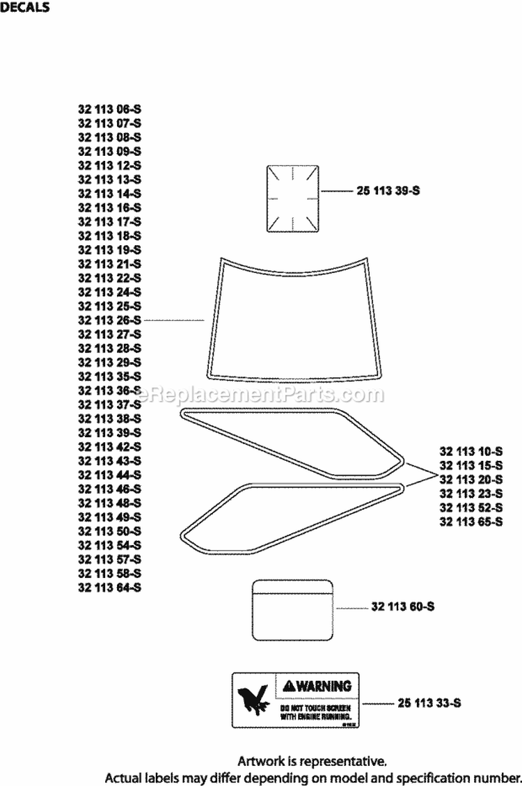 Page H Diagram and Parts List for SV735-3023  Kohler Engine
