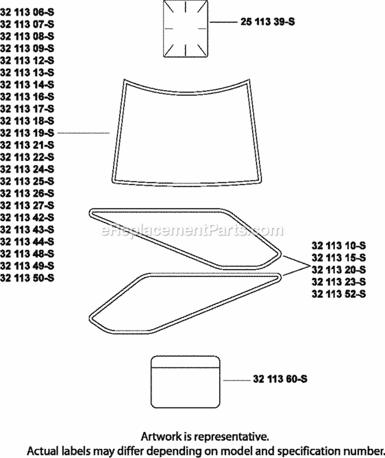 Page J Diagram and Parts List for SV720-0012  Kohler Engine