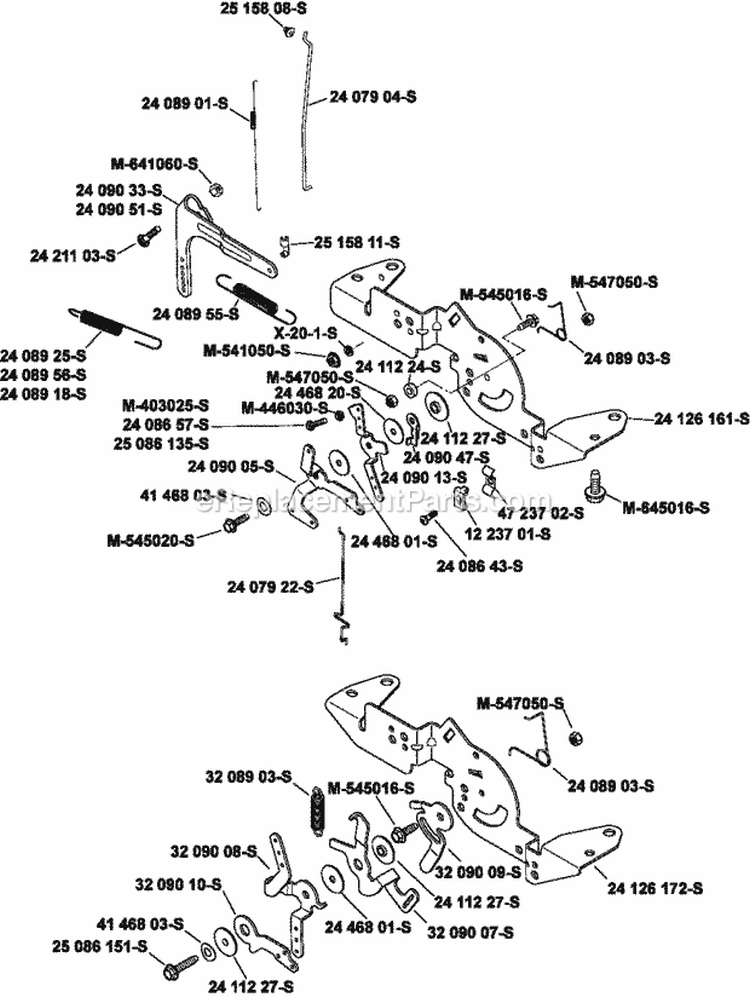 Page F Diagram and Parts List for SV715-0011  Kohler Engine