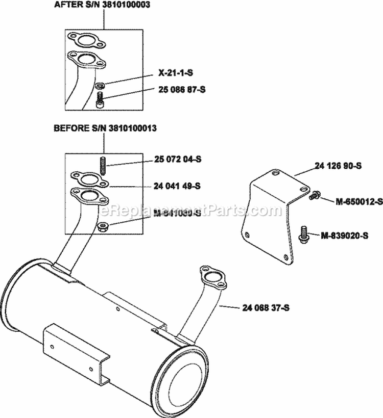 Page A Diagram and Parts List for SV840-3012  Kohler Engine
