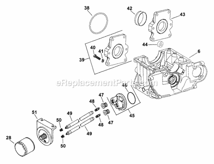 Page K Diagram and Parts List for TH18-54517  Kohler Engine