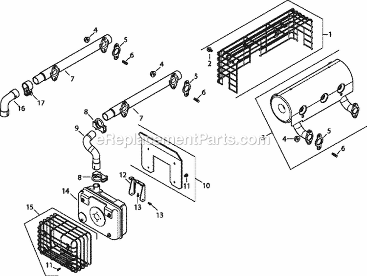 Page H Diagram and Parts List for TH18-54530  Kohler Engine