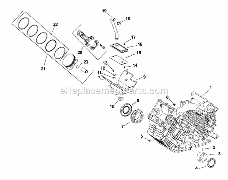 Page C Diagram and Parts List for TH16-52545  Kohler Engine