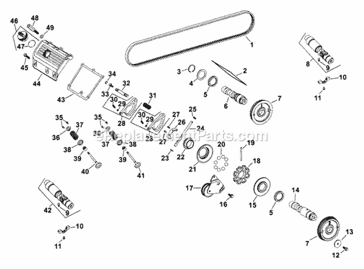 Page I Diagram and Parts List for TH16-52545  Kohler Engine