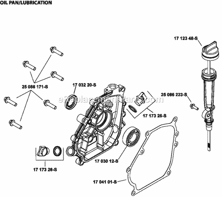 Page K Diagram and Parts List for WH208-0004  Kohler Engine