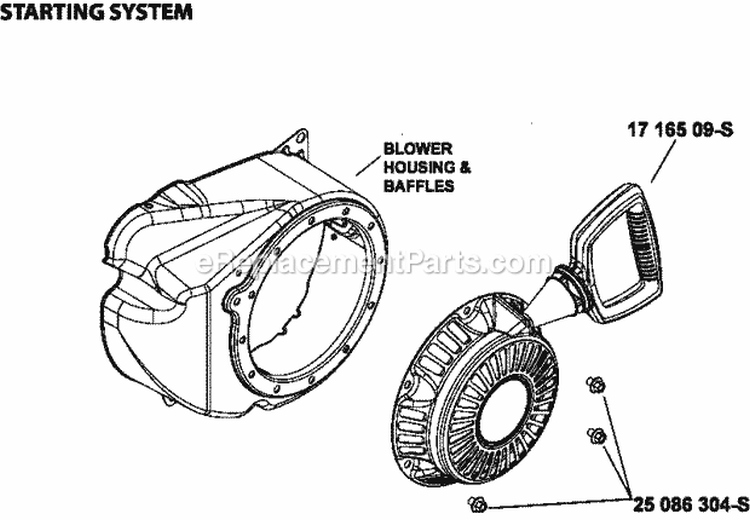 Page L Diagram and Parts List for WH208-0004  Kohler Engine