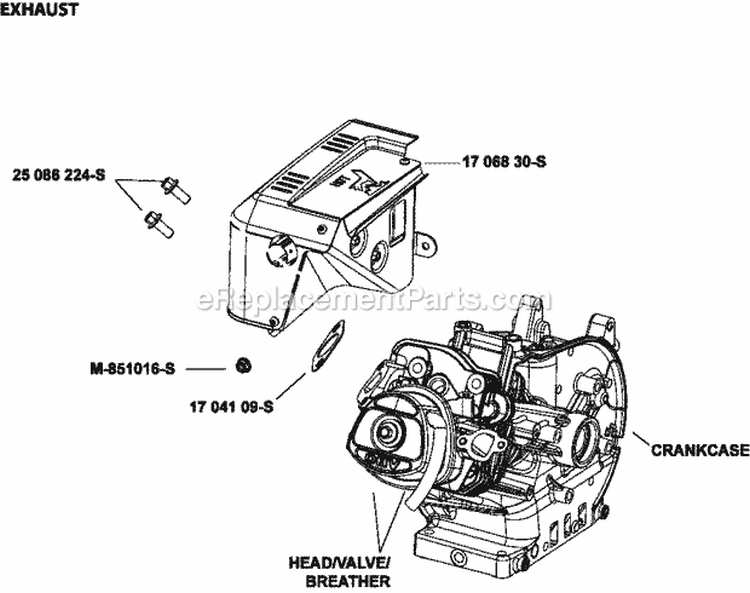 Page G Diagram and Parts List for WH208-0004  Kohler Engine