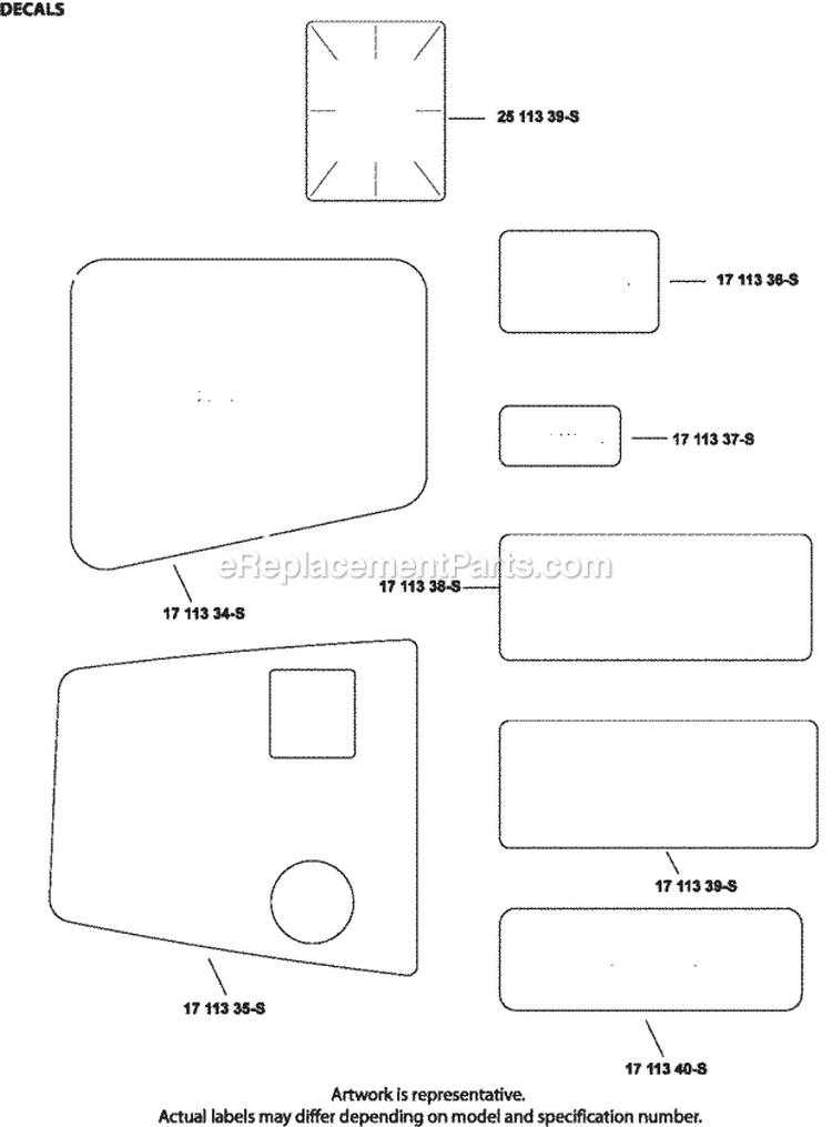 Page I Diagram and Parts List for WH208-0004  Kohler Engine