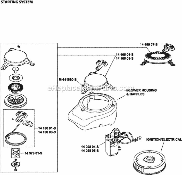 Page L Diagram and Parts List for XT149-0217  Kohler Engine