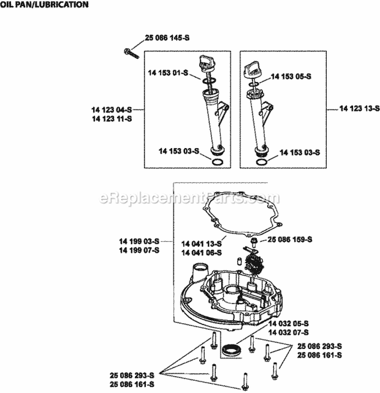 Page K Diagram and Parts List for XT149-3311  Kohler Engine