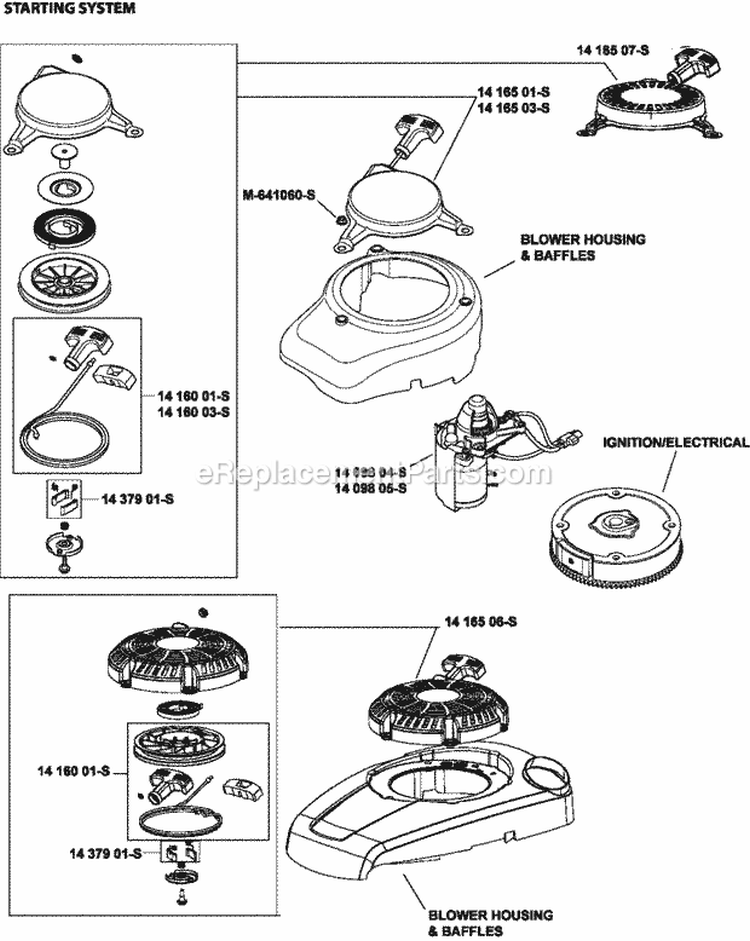 Page L Diagram and Parts List for XT149-3311  Kohler Engine