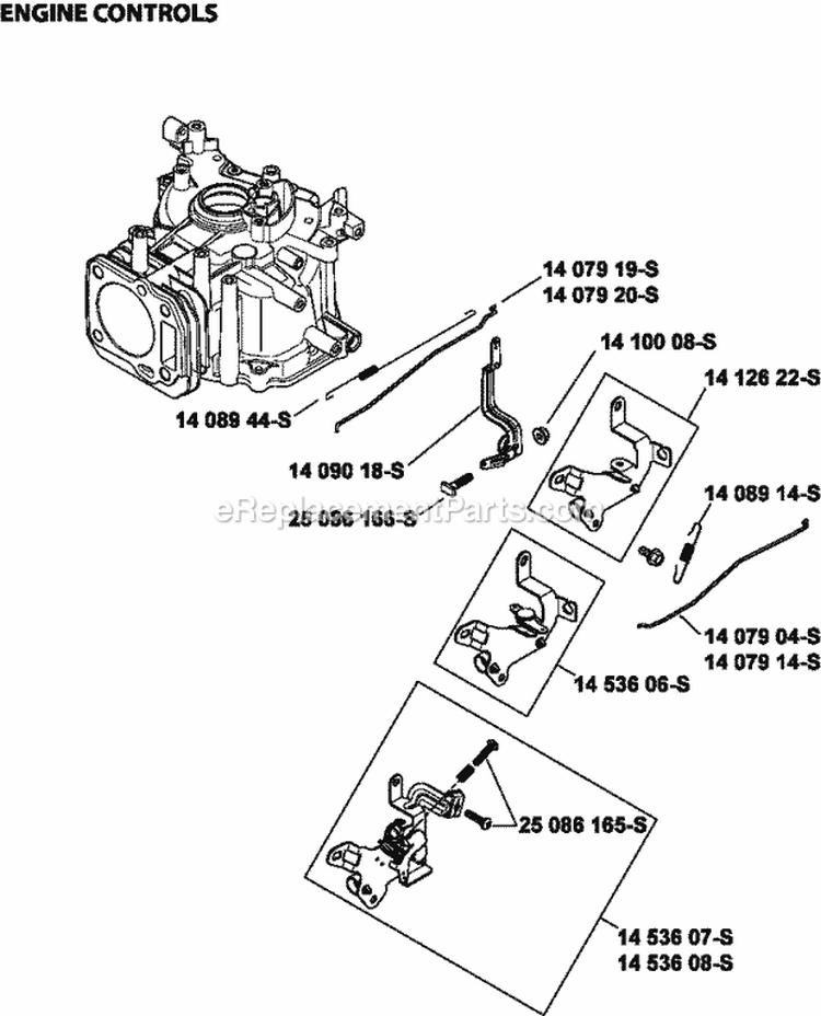 Page F Diagram and Parts List for XT149-3311  Kohler Engine
