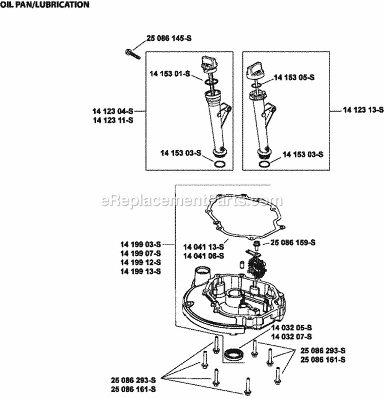 Page K Diagram and Parts List for XT149-0315  Kohler Engine