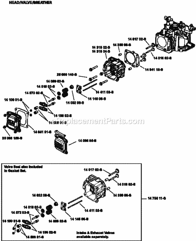 Page I Diagram and Parts List for XT149-0216  Kohler Engine