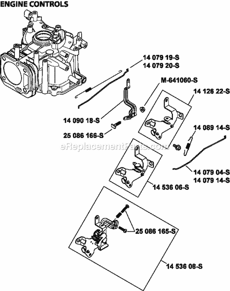 Page F Diagram and Parts List for XT149-0023  Kohler Engine