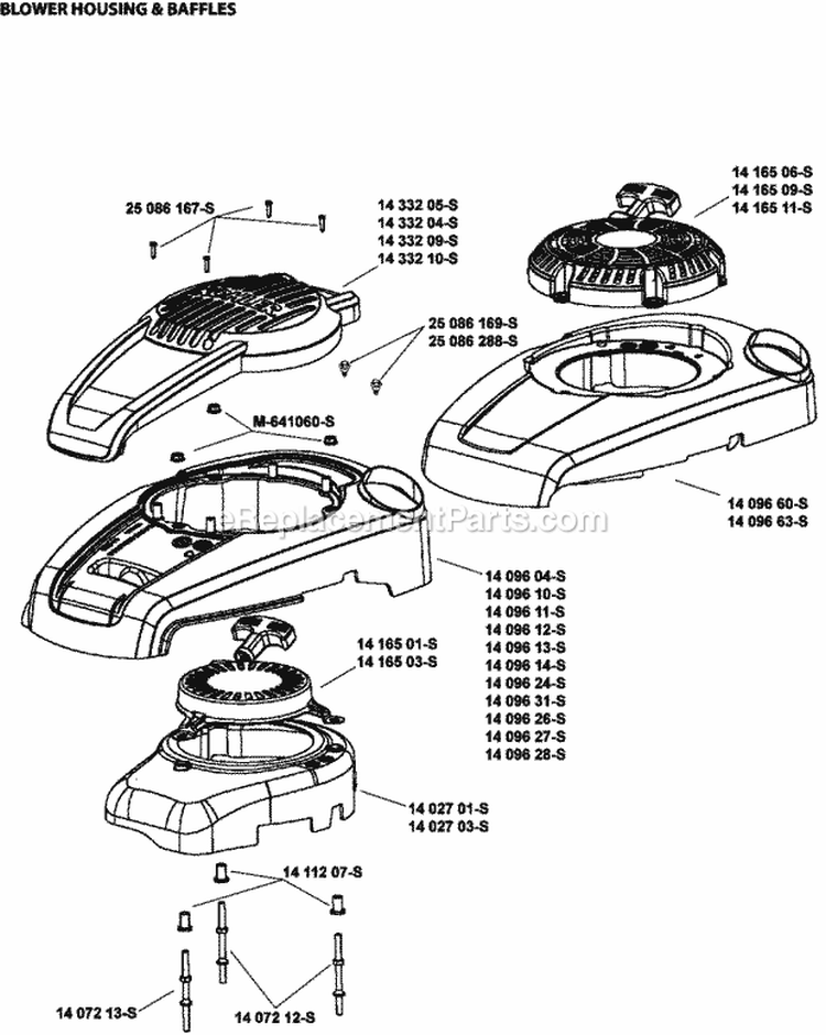 Page B Diagram and Parts List for XT173-0028  Kohler Engine