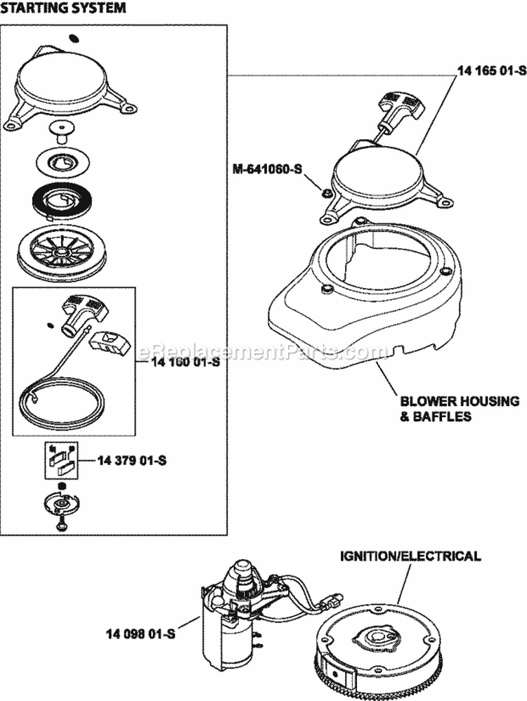 Page L Diagram and Parts List for XT173-0037  Kohler Engine