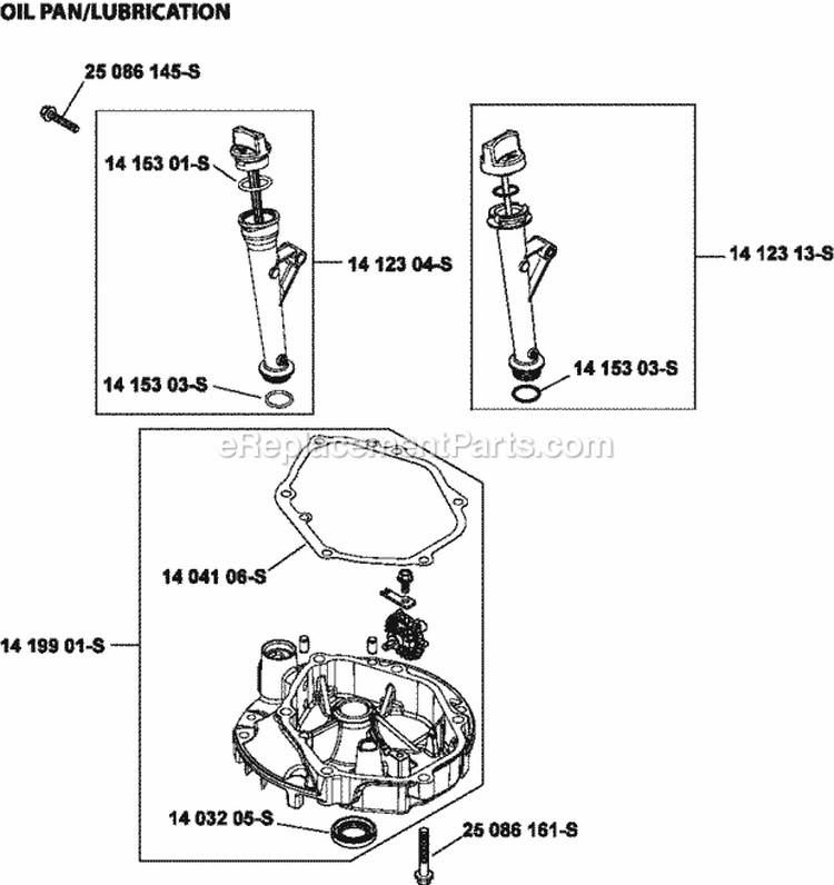 Page K Diagram and Parts List for XT173-0031  Kohler Engine