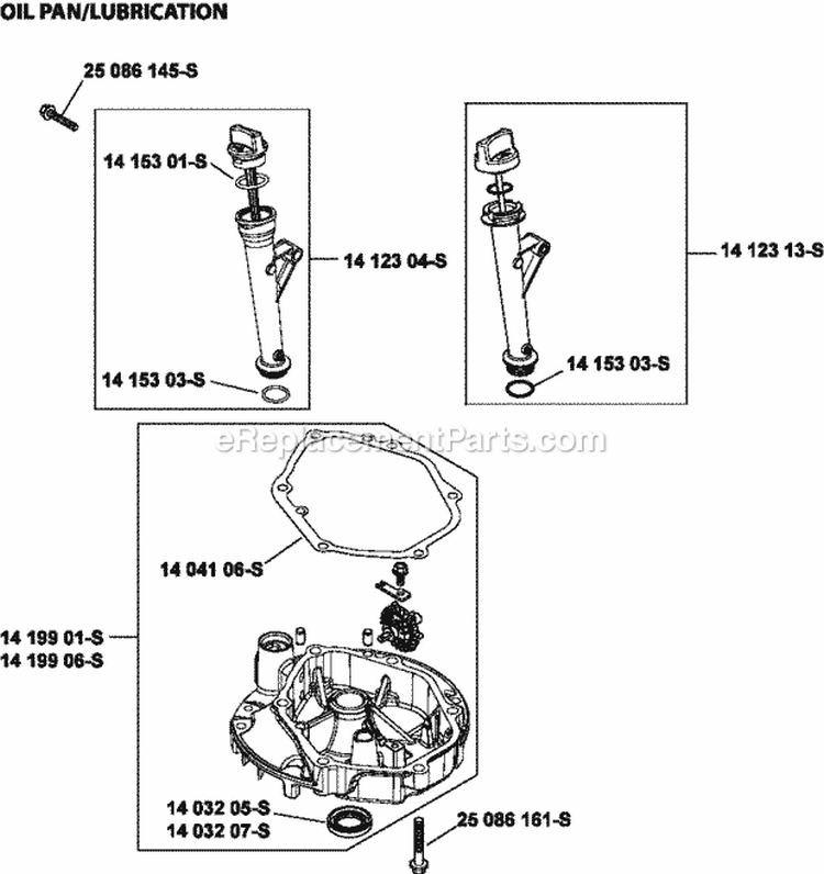 Page K Diagram and Parts List for XT173-0022  Kohler Engine