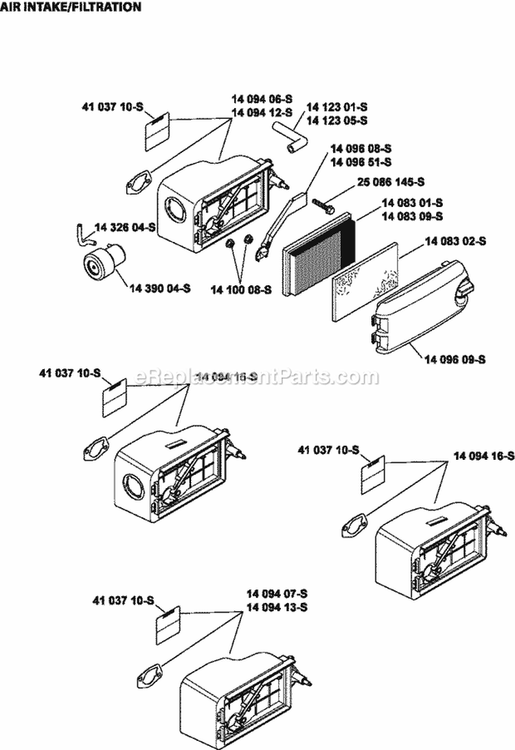 Page A Diagram and Parts List for XT173-0110  Kohler Engine