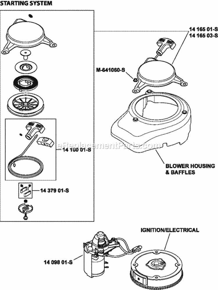 Page L Diagram and Parts List for XT173-0042  Kohler Engine