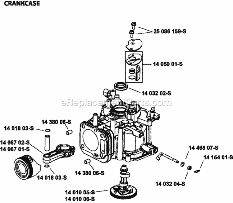 Page C Diagram and Parts List for XT173-0215  Kohler Engine