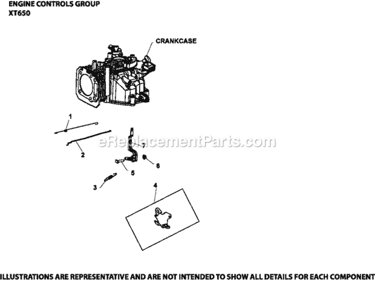 Page F Diagram and Parts List for XT650-2017  Kohler Engine