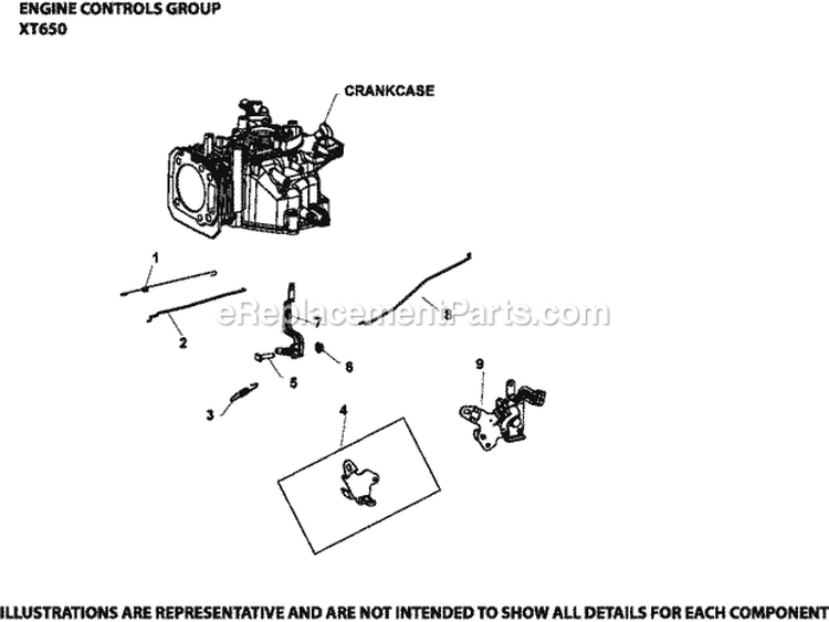 Page F Diagram and Parts List for XT650-2022  Kohler Engine