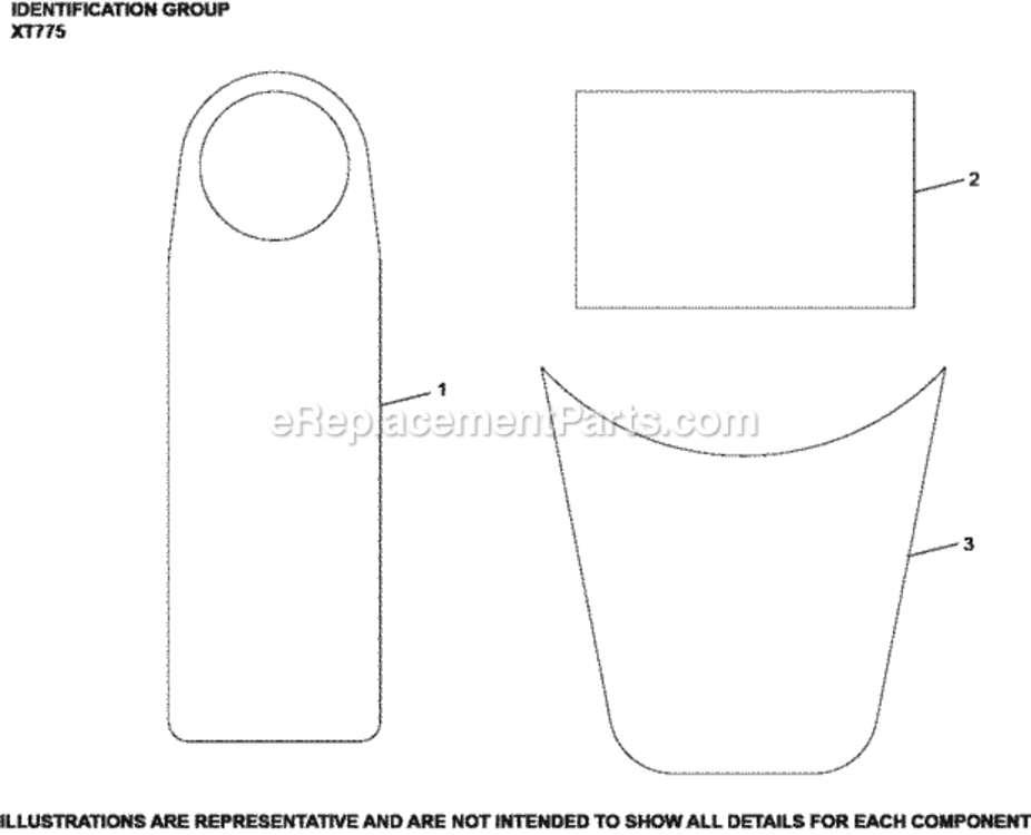 Identification_Group_Xt775-3000_Xt775 Diagram and Parts List for XT775-3000  Kohler Engine