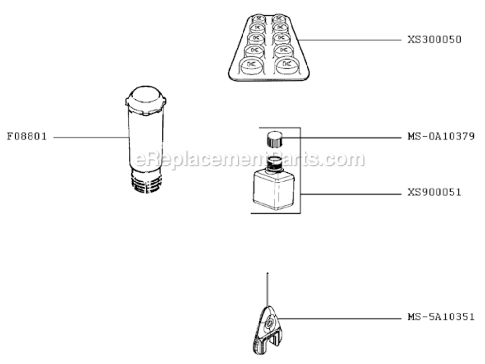 Page B Diagram and Parts List for EA900050  Krups Coffee Maker