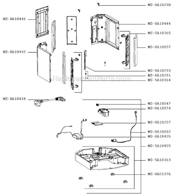Page F Diagram and Parts List for EA900050  Krups Coffee Maker