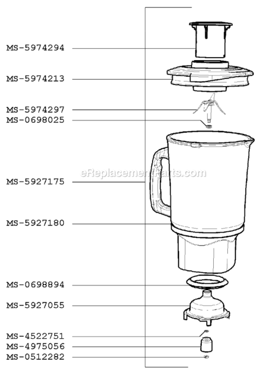 Page B Diagram and Parts List for F34413(0)  Krups Blender